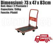 Platforma Carucior Pliabil Transport Marfa 150kg RO + LIVRARE GRATUITA