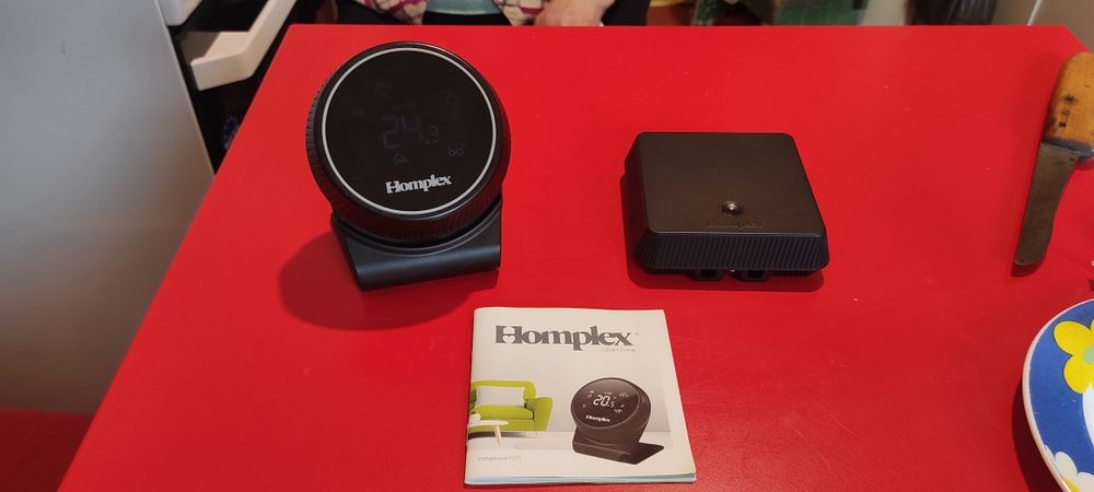 Termostat digital smart, wireless, Homplex NX1, programabil, negru