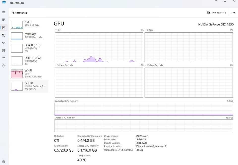 Lenovo Legion Y7000 • i7 • GTX 1650 • 32GB RAM • 2.5TB stocare
