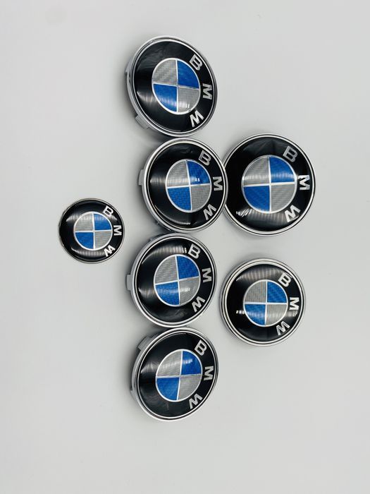 Set Embleme BMW albastru carbon