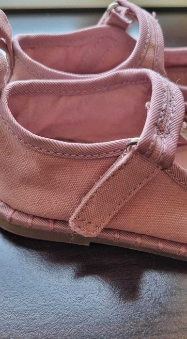 Vand sandale/balerini fetite, material textil, Zara, masura 23