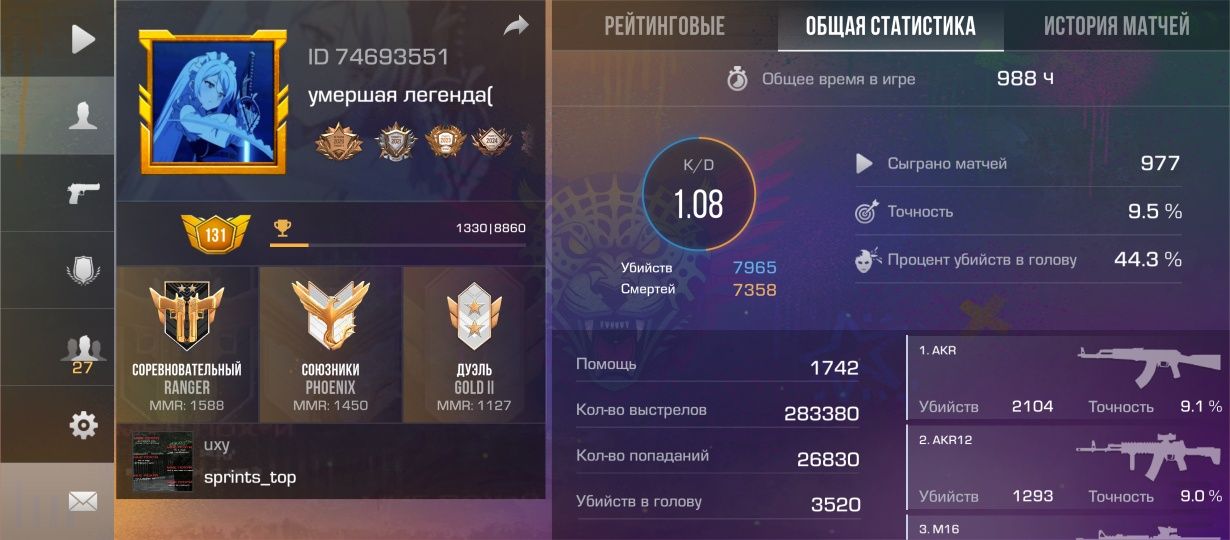 Продаю акк в стндофф