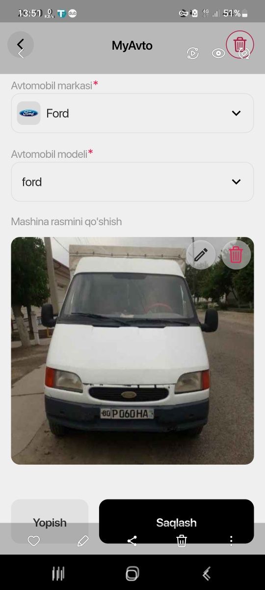 Ford sotiladi metani bor