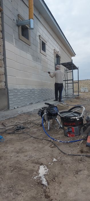 МАЛЯР  эмульсия краскопульт безвоздушный  распылитель бояу  окраска ст