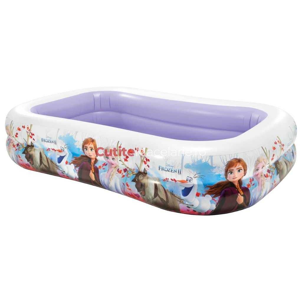 Piscina gonflabila dreptunghiulara Frozen pt copii 262x175x56 cm