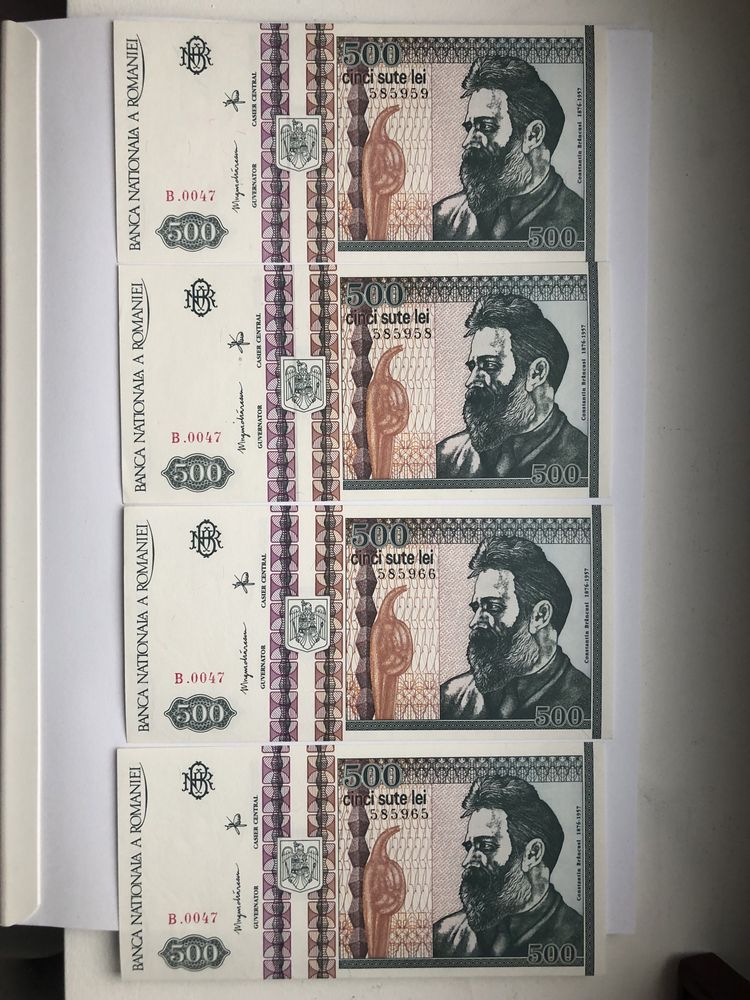 Bancnota 500 lei an 1992 decembrie