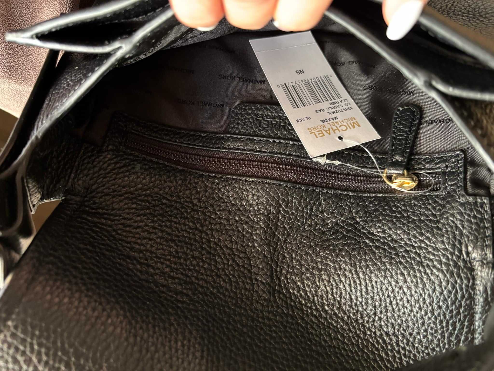 Michael Kors Maxine нова чанта през рамо от телешка кожа