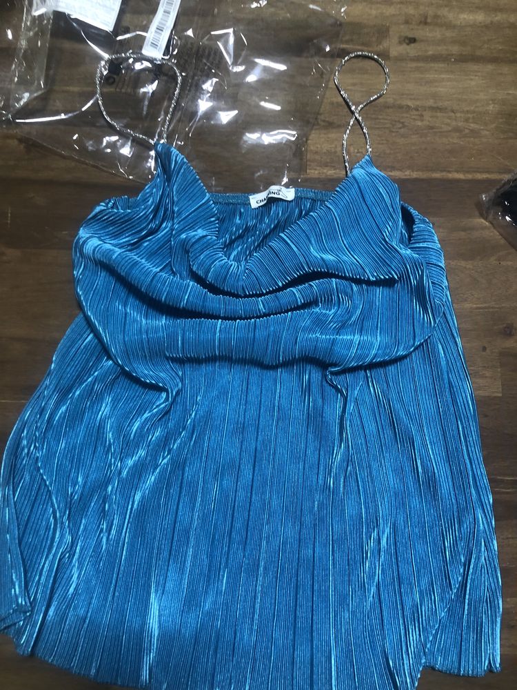 Vand Top elegant turcoaz