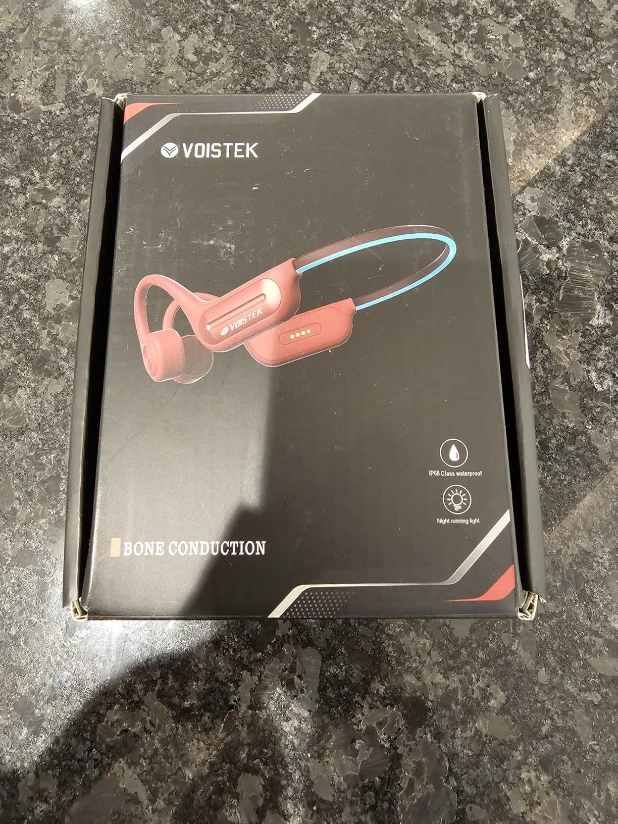 Voistek Bone Conduction слушалки с отворено ухо, IP68 с микрофон,32 GB