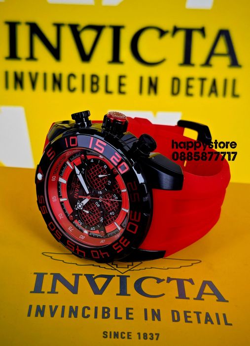 INVICTA Pogo Red 50mm, Инвикта нов ръчен часовник