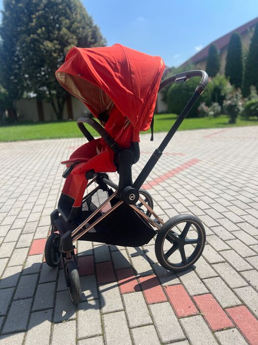 Cărucior Sport Cybex Platinum E-Priam cu cadru Rosegold