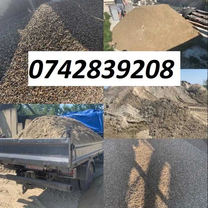 Nisip, balastru, beton-b 200, margaritar pietris, chisai, calcar moluz