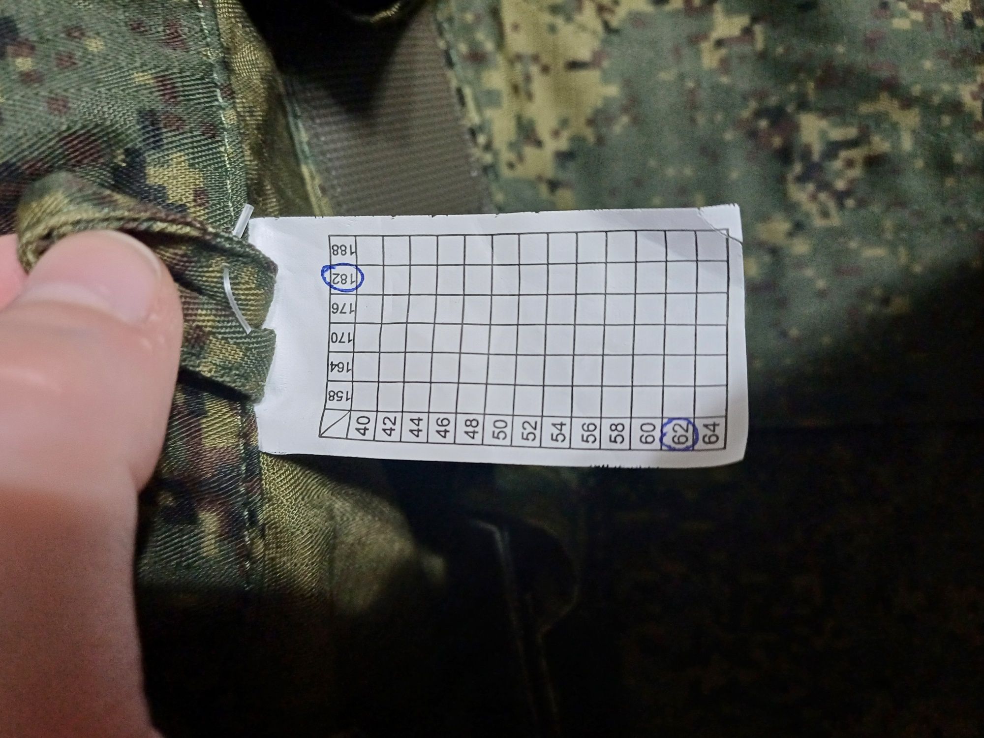 Комплект российской военной одежды