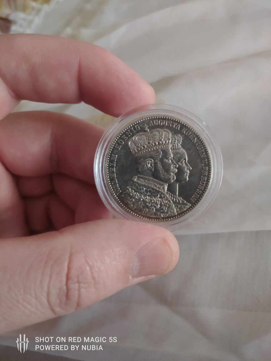 Moneda argint 1 thaler 1861