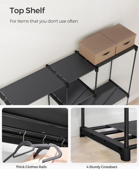 Преносим отворен гардероб SONGMICS