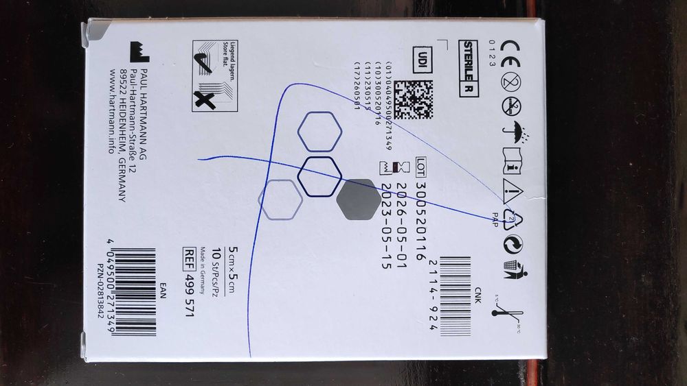 Comprese Atrauman cu argint 5x5cm