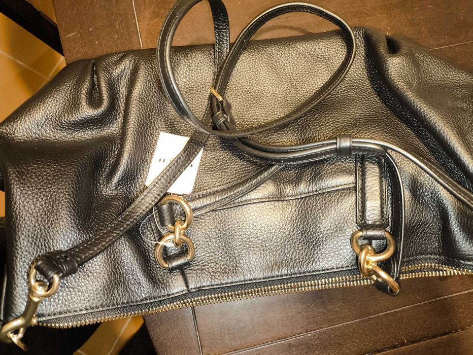 Кожена чанта Coach , нова, с допълнителна дълга дръжка