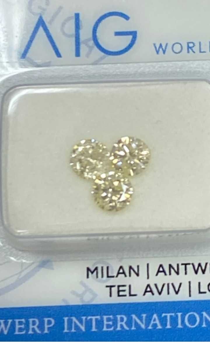 Диаманти 0,81 ct. Сертификат AIG