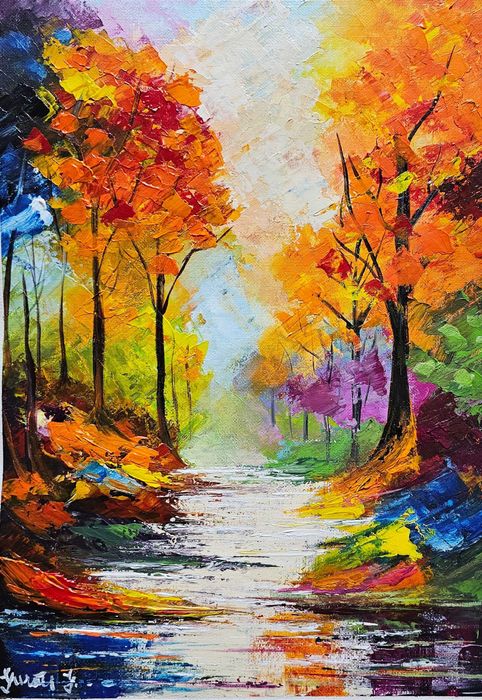 Tablouri pictate manual