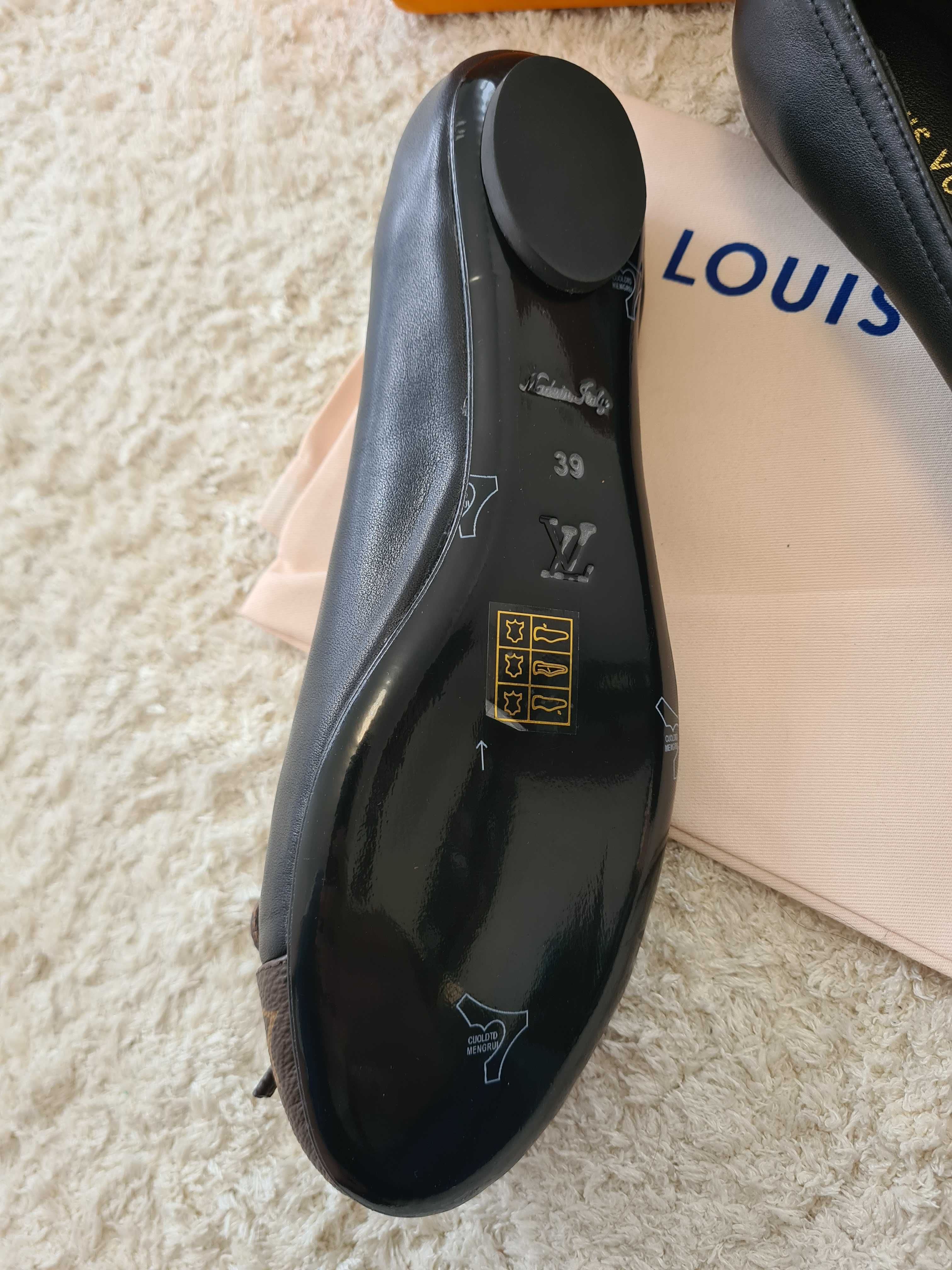 Balerini Louis Vuitton, marimea 39, mocasini piele naturala