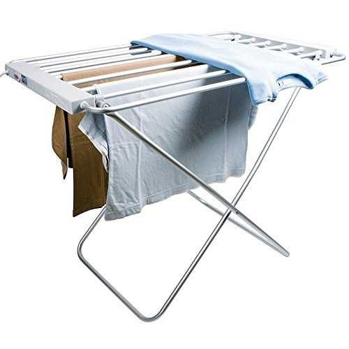 Uscator electric pentru rufe, Aluminiu, Argintiu