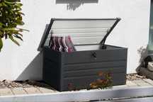 Lada depozitare gradina metalica L 400L-62 x 132 x 62 cm antracit
