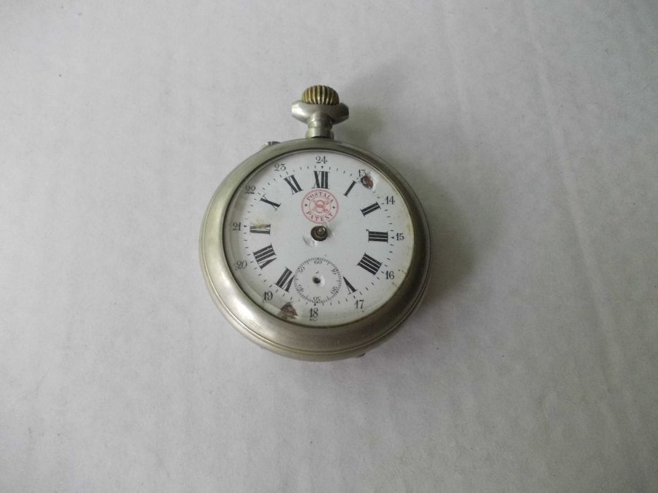 Ceas vechi de buzunar POSTALA PATENT defect