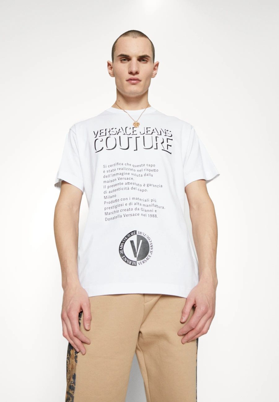 Мъжка тениска Versace Jeans Couture print T-shirt Oversize