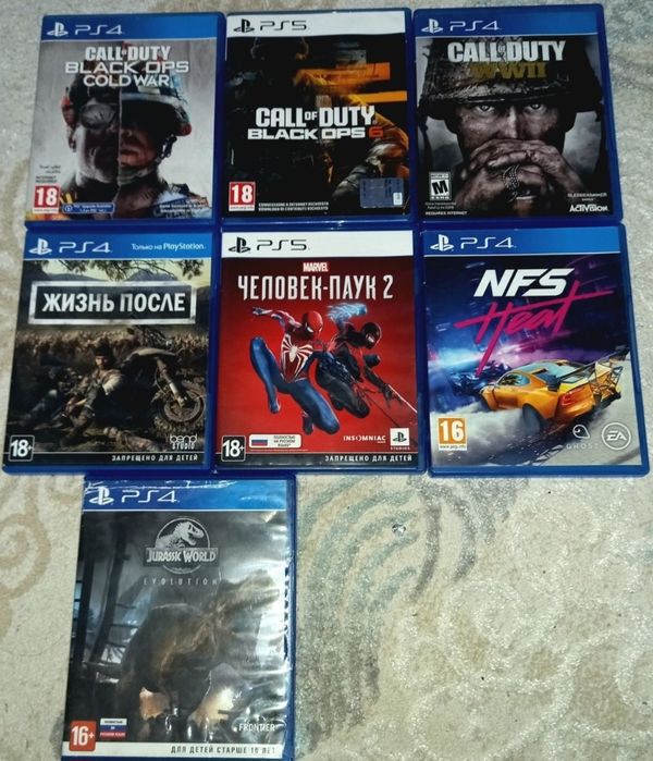 Продам диски на Ps4 и Ps5