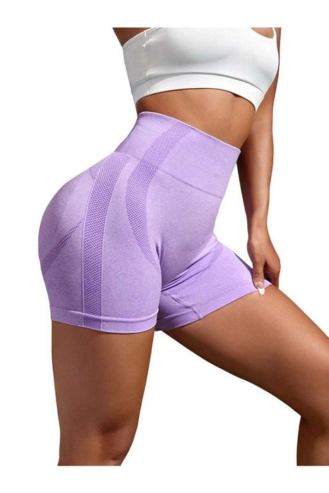 Colanti Dama Scurti Modelatori Elastici Efect Push Up Lila, M