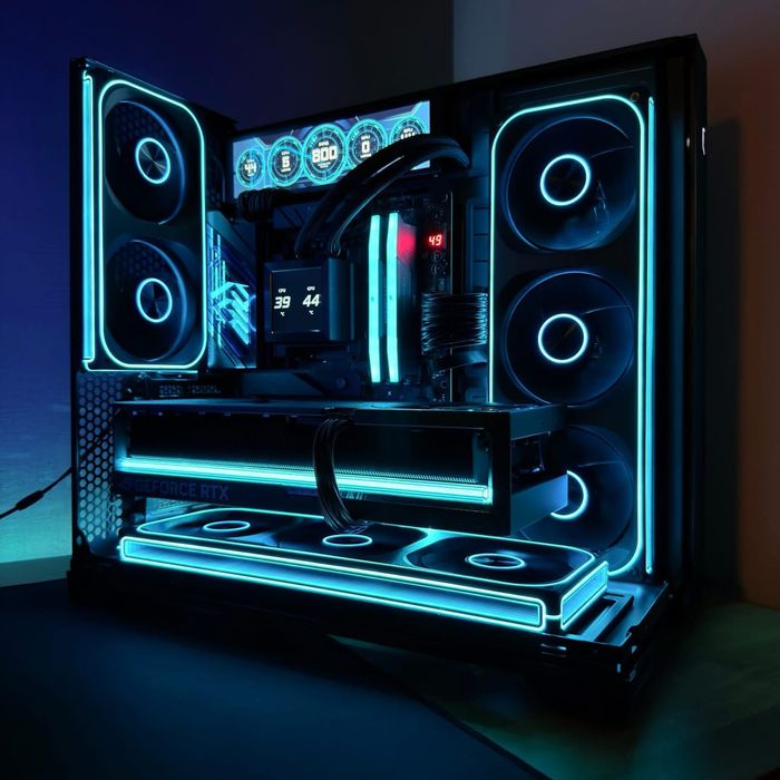 Carcasă Lian Li Vision Compact – neagră, cu 2 ventilatoare JonsBo