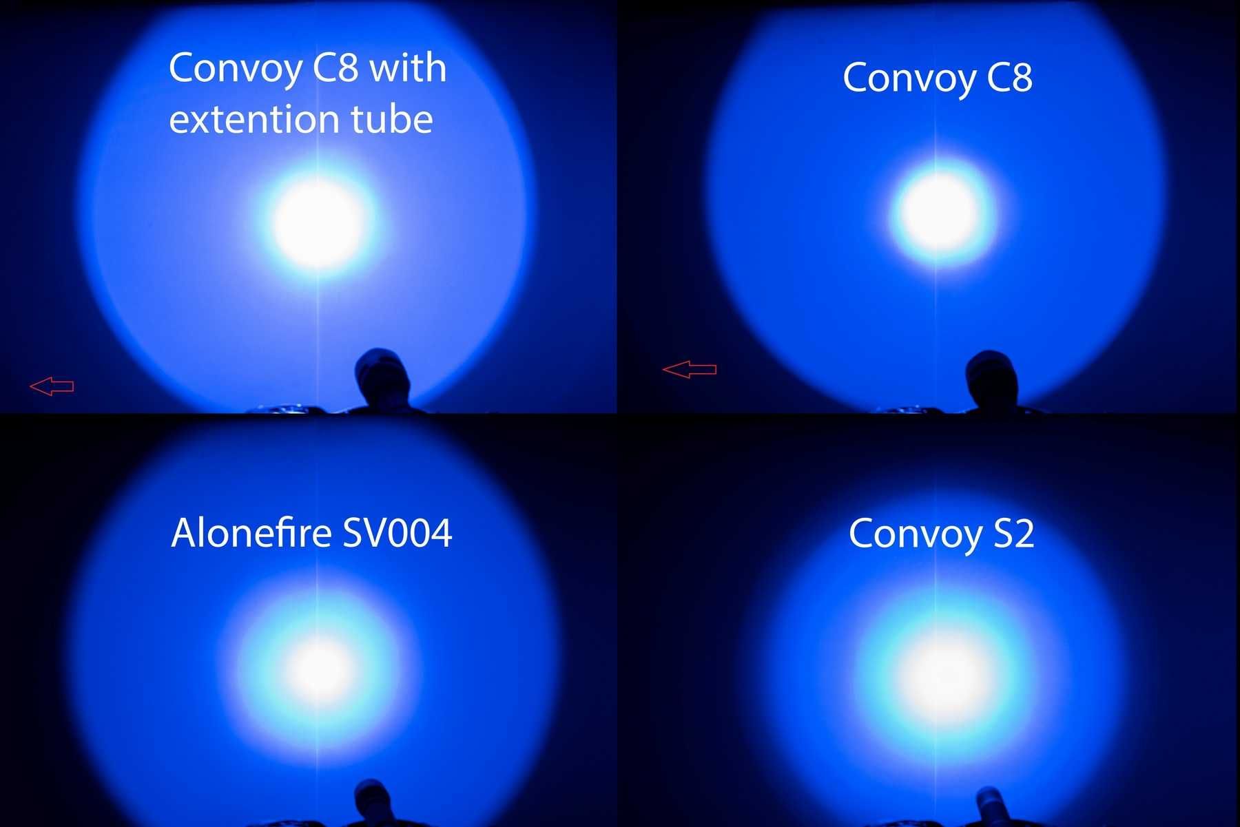 Ултравиолетов фенер 365nm с филтър - различни модели