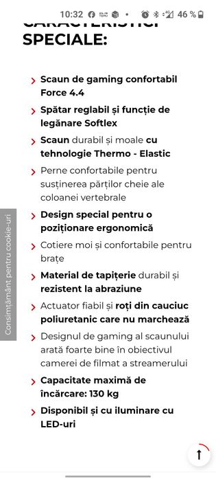 Vând scaun birou/calculator , urgent