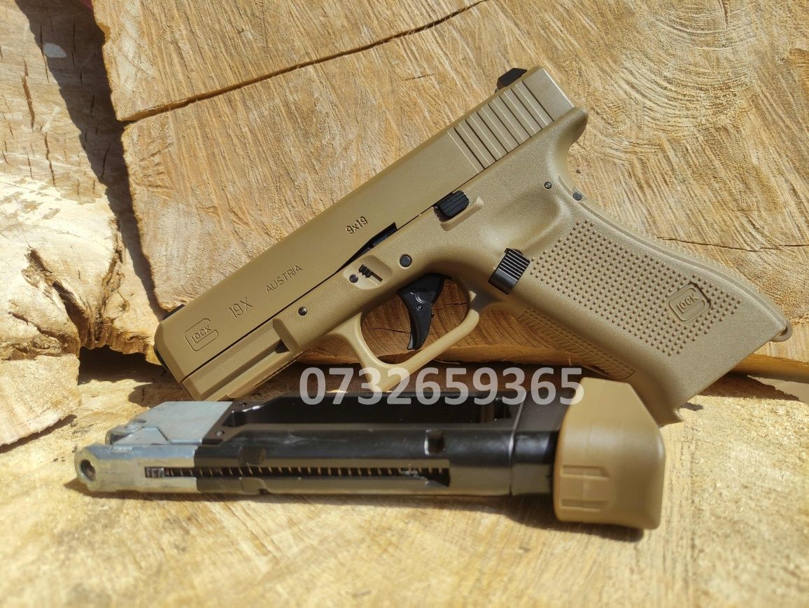 Glock 19X Coyote CO2 Umarex recul puternic pistol airsoft Original