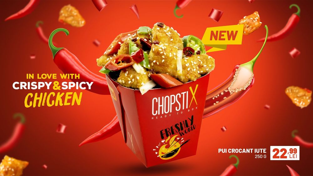 Grafician Fast food, spoturi audio, design