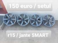 Jante aluminiu r15 / SMART Fortwo/Roadster / 3x112/  DOUA LATIMI