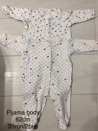 Pijama body 2 buc 62cm