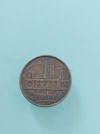 Moneda 10 franci 1974