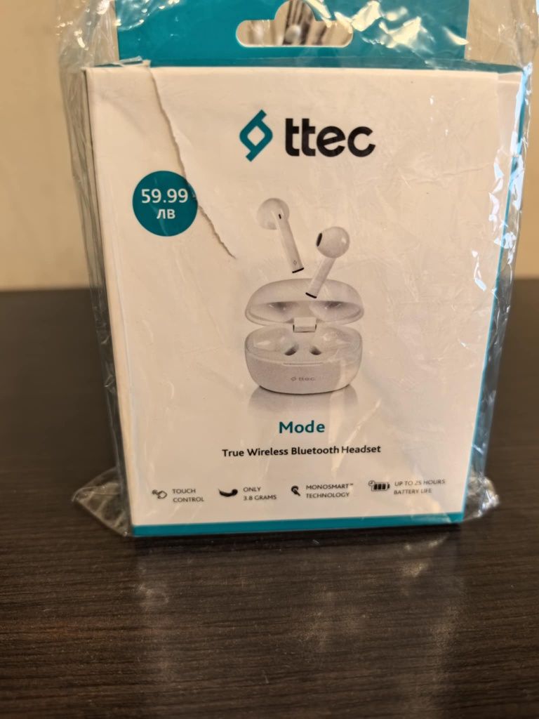 Чисто нови безжични слушалки  ttec.