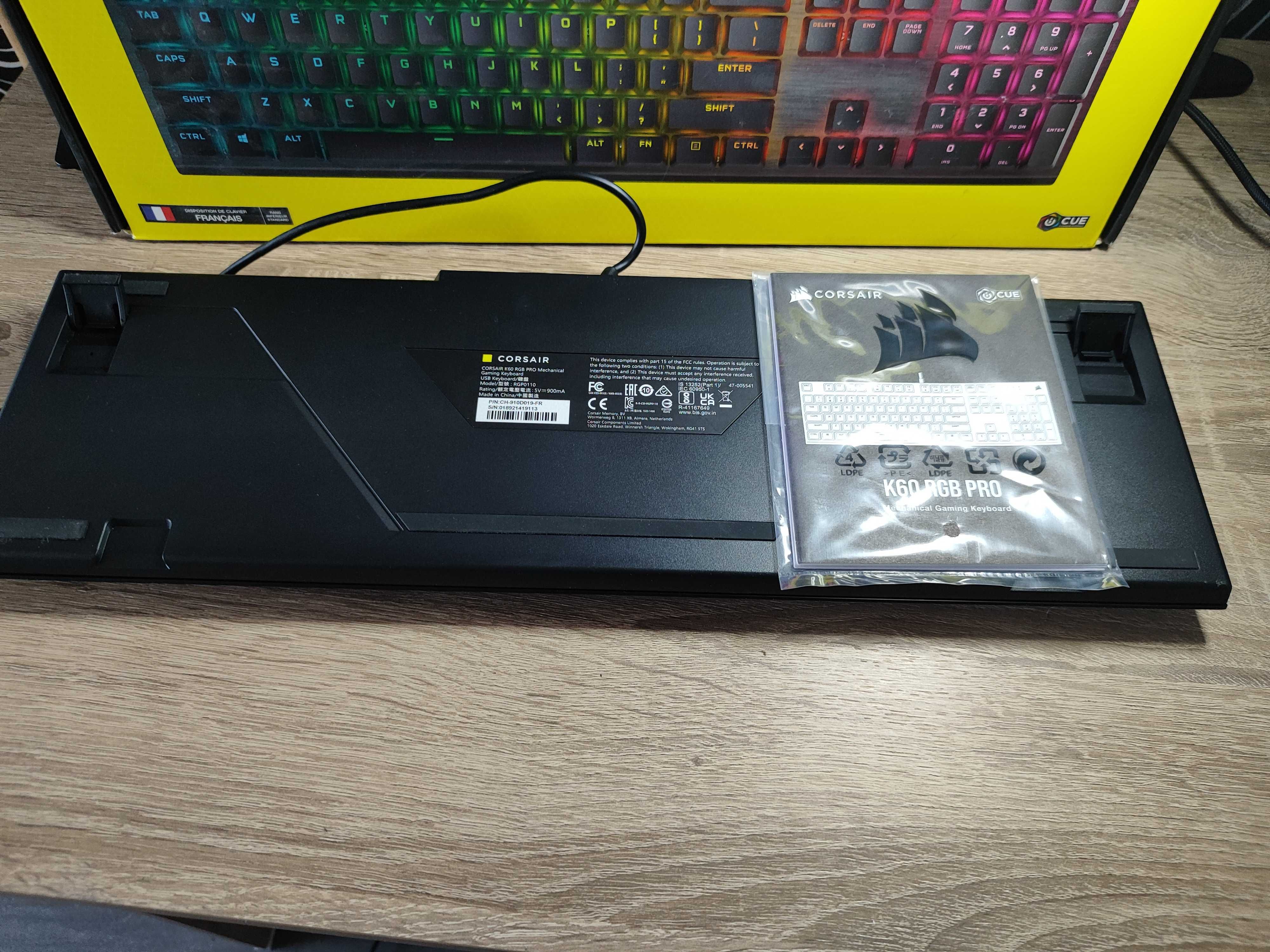 ПРОМО ! CORSAIR K60 PRO RGB Геймърска клавиатура !