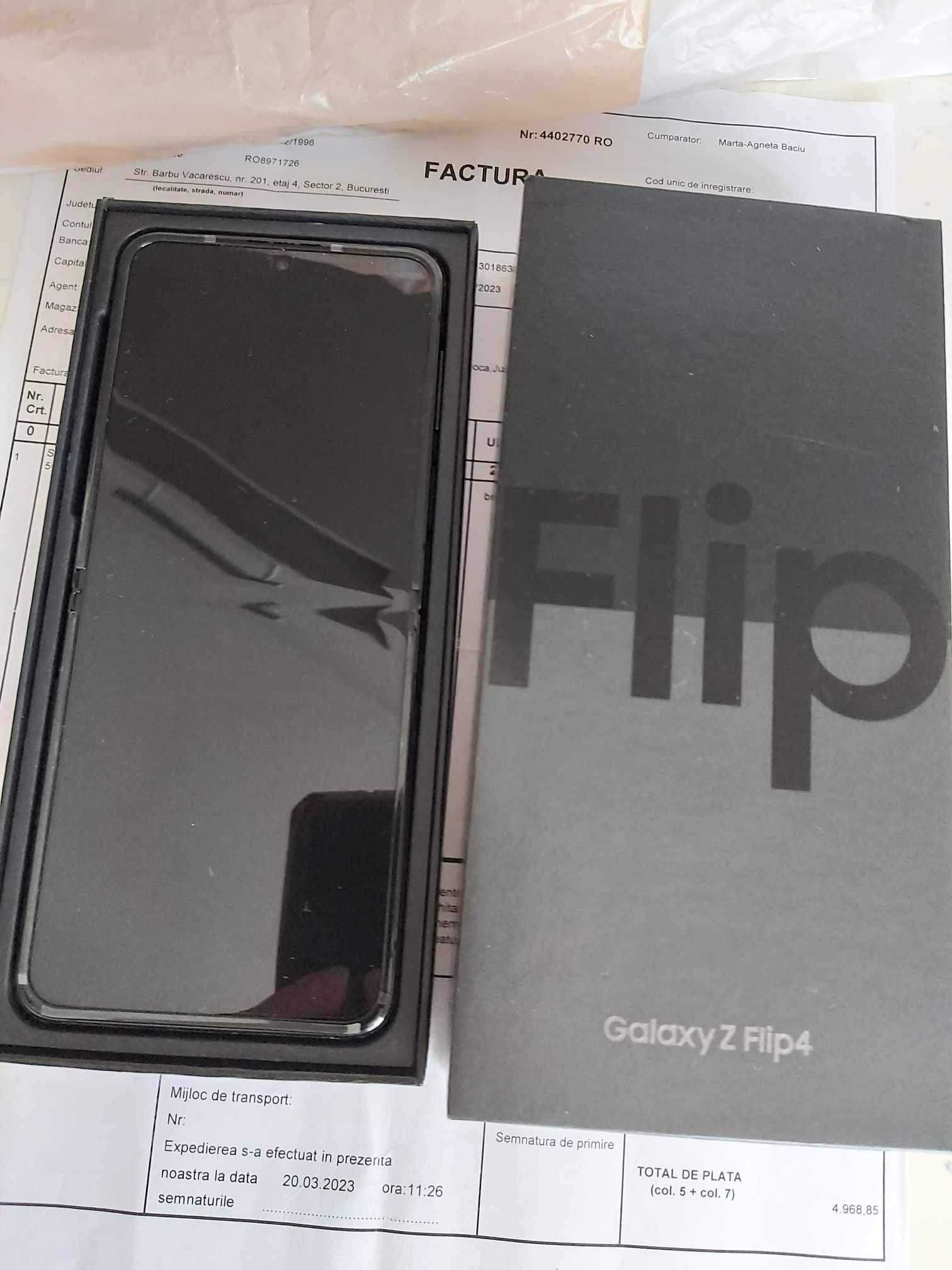 Samsung Galaxy Z Flip4 5G, Graphite, 128 GB,8G Ram