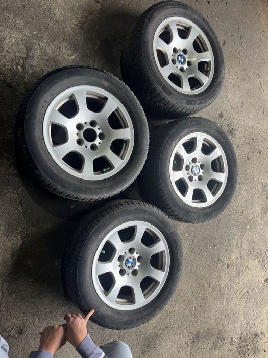 Джанти с зимни гуми бмв е60 е61