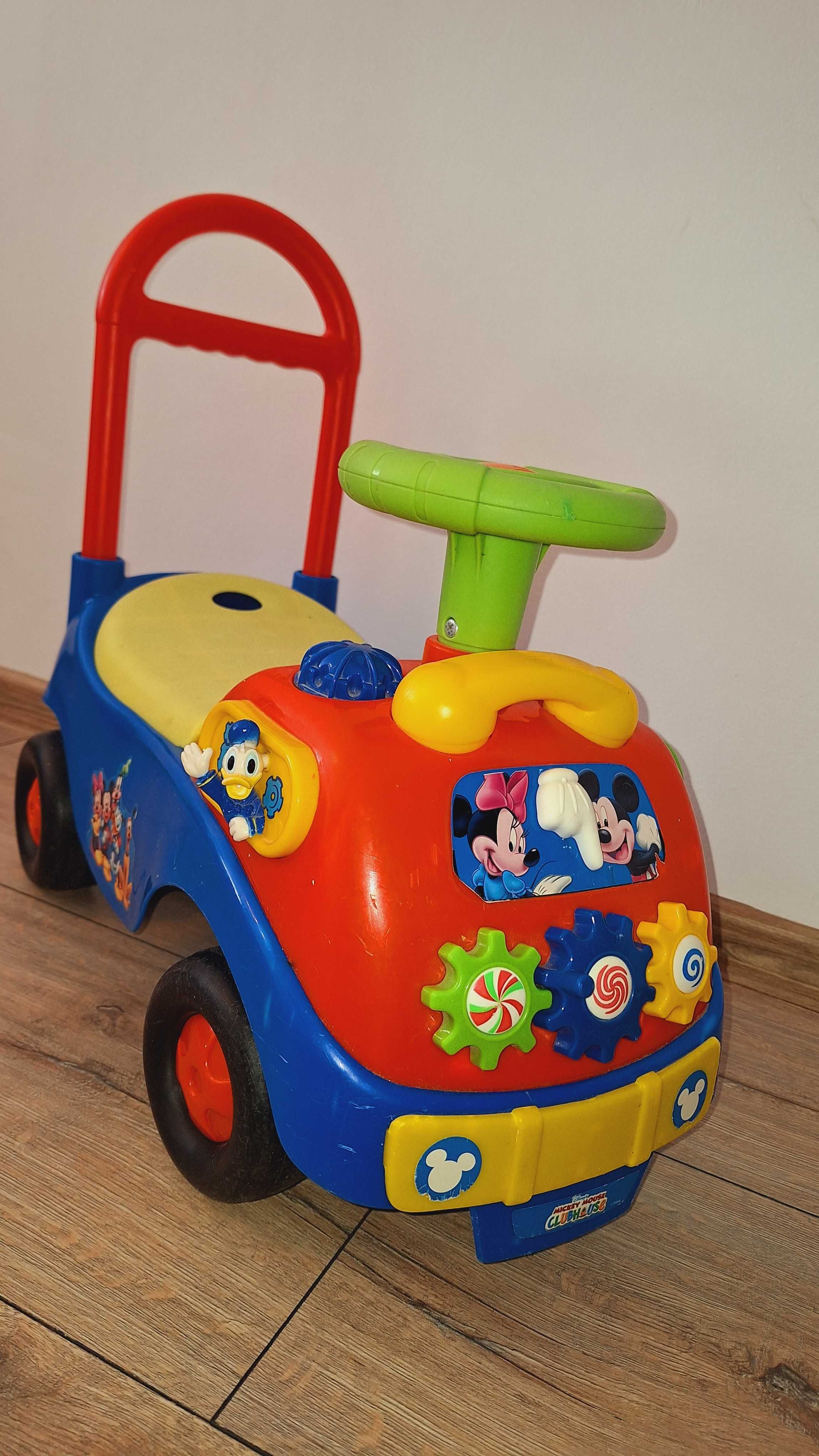 Mașinuța fară pedale Mickey Mouse cu sunete si portbagaj