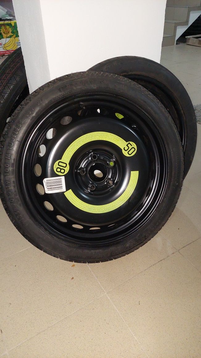 Roata de rezerva nouă 125 70 19 si 145 80 18  slim/subțire,vw golf 6,7
