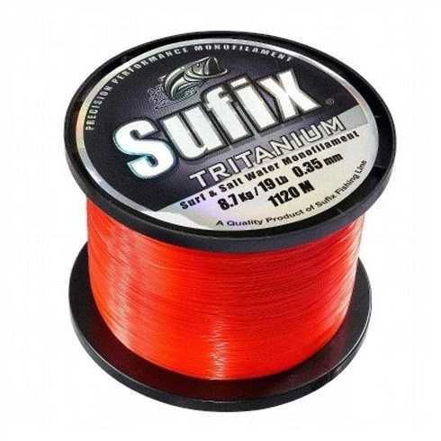 Monofilament Tritanium Orange Neon 0,35 mm. / 1120 M - Sufix