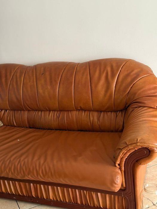 Canapea extensibila cu depozitare  cu 2 fotolii