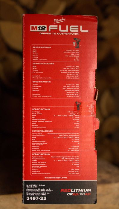 Kit Brushless Milwaukee M12 FUEL + Set de 45 biti
