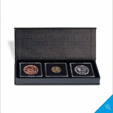 кутии за съхранение и презентиране на монети в капсули QUADRUM