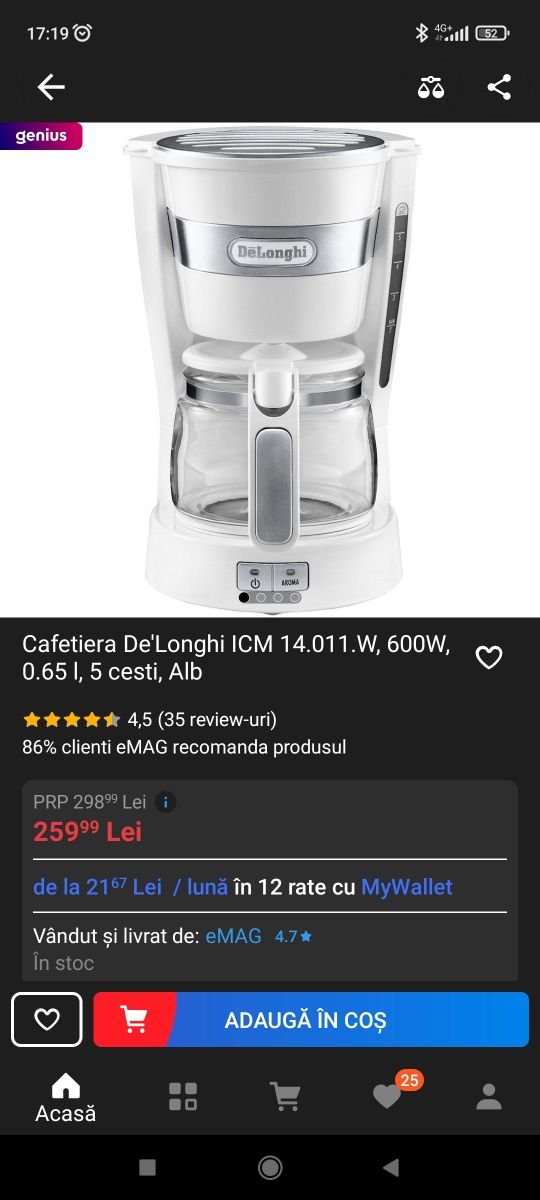 Cafetiera DeLonghi