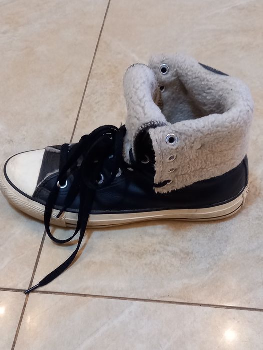Зимни кецове Converse  естествена кожа